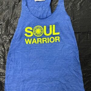 SoulCycle Blue and Yellow Tank Top